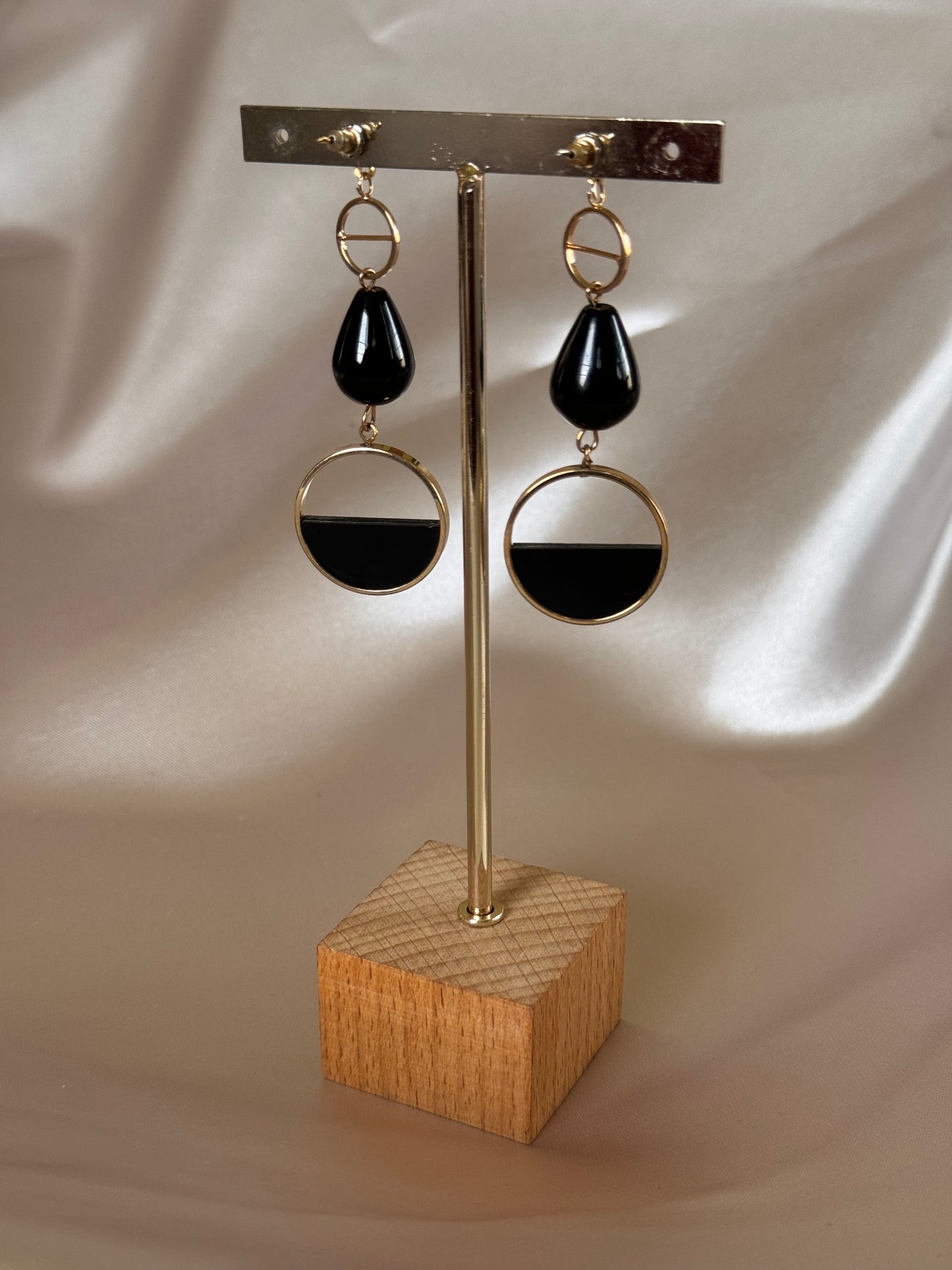 Aretes Aros Negros