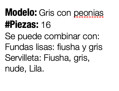 GRIS CON PEONIAS SET