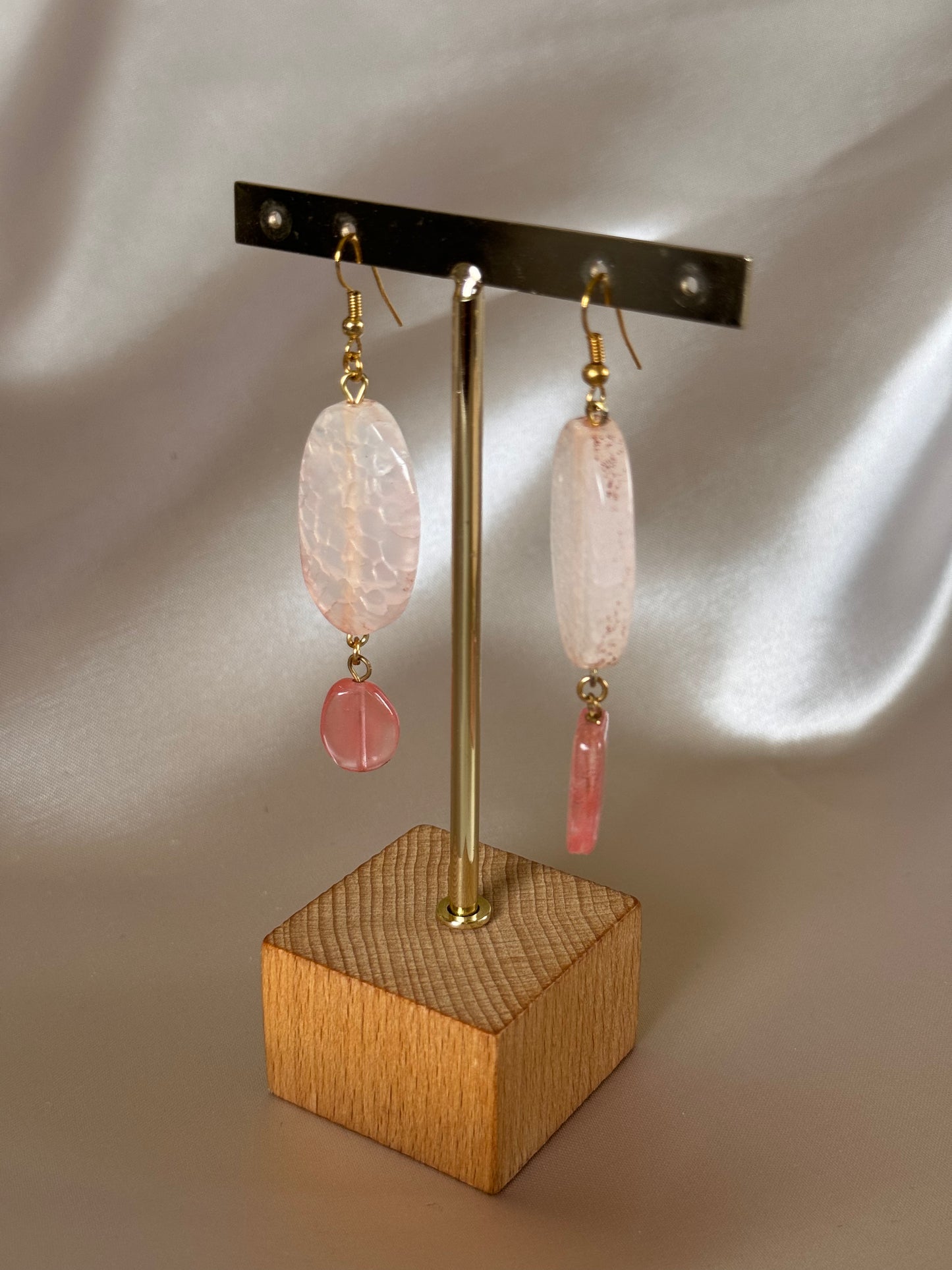 Aretes Gancho Rosa