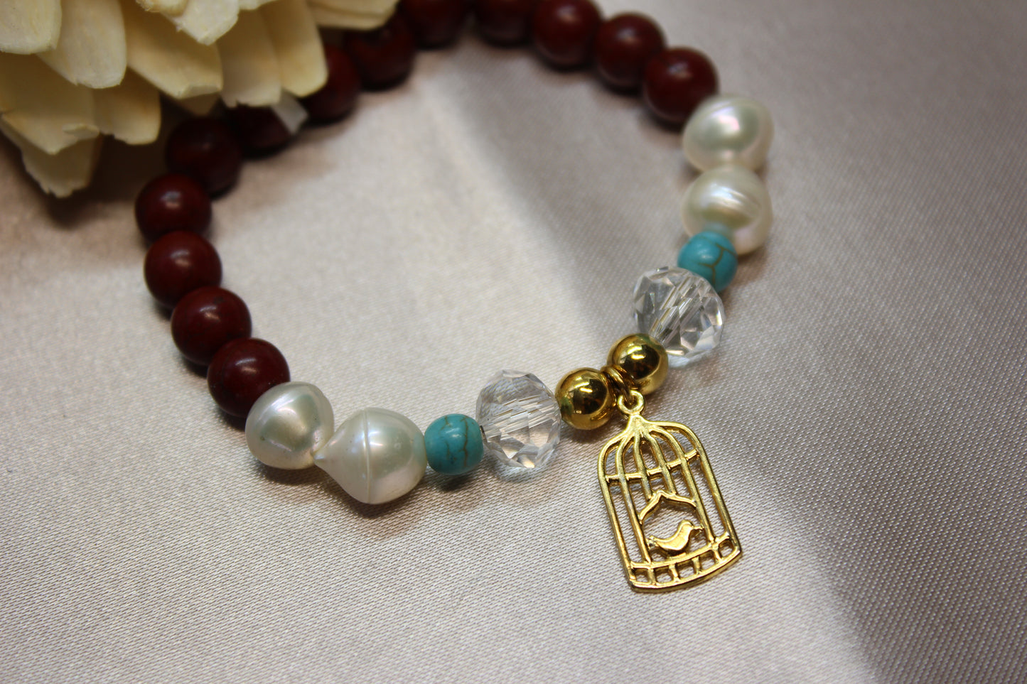 Pulsera piedras ave