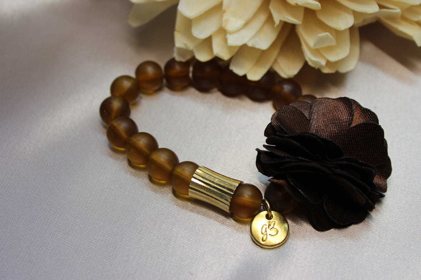 Pulsera Flor textil