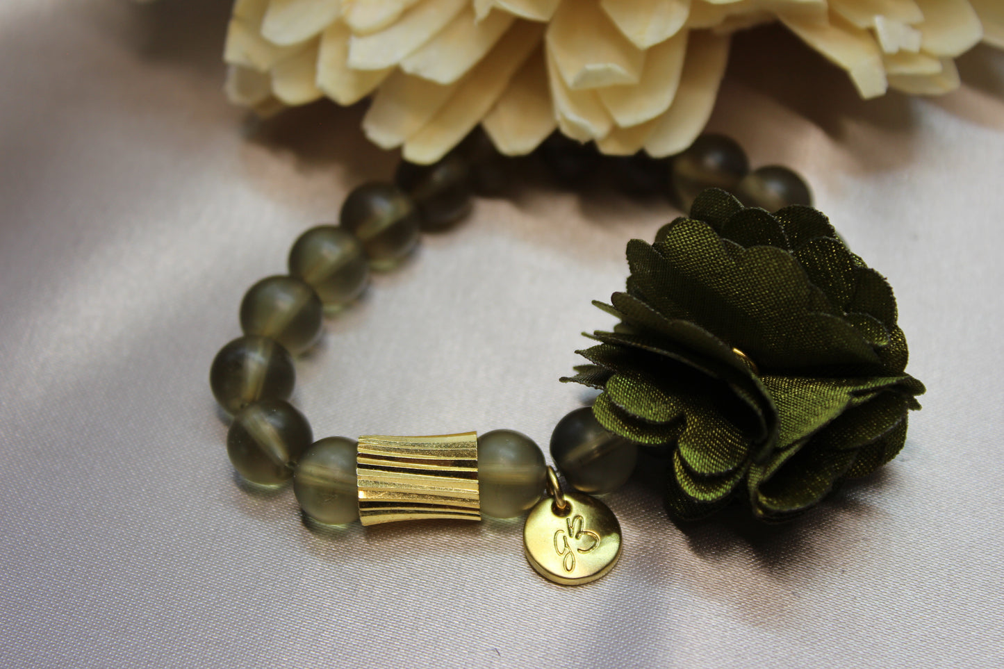 Pulsera Flor textil