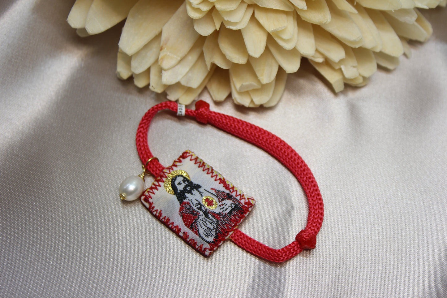 Pulsera escapulario Sagrado Corazón