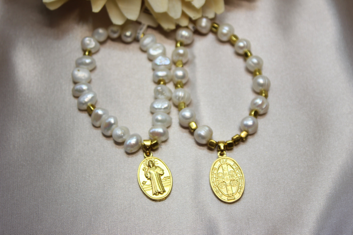 Pulsera Perlas San Benito Ovalada