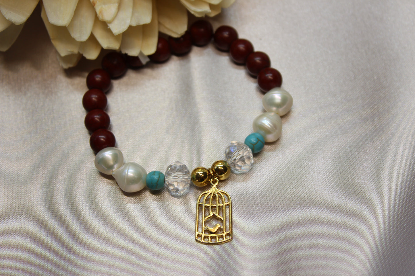 Pulsera piedras ave