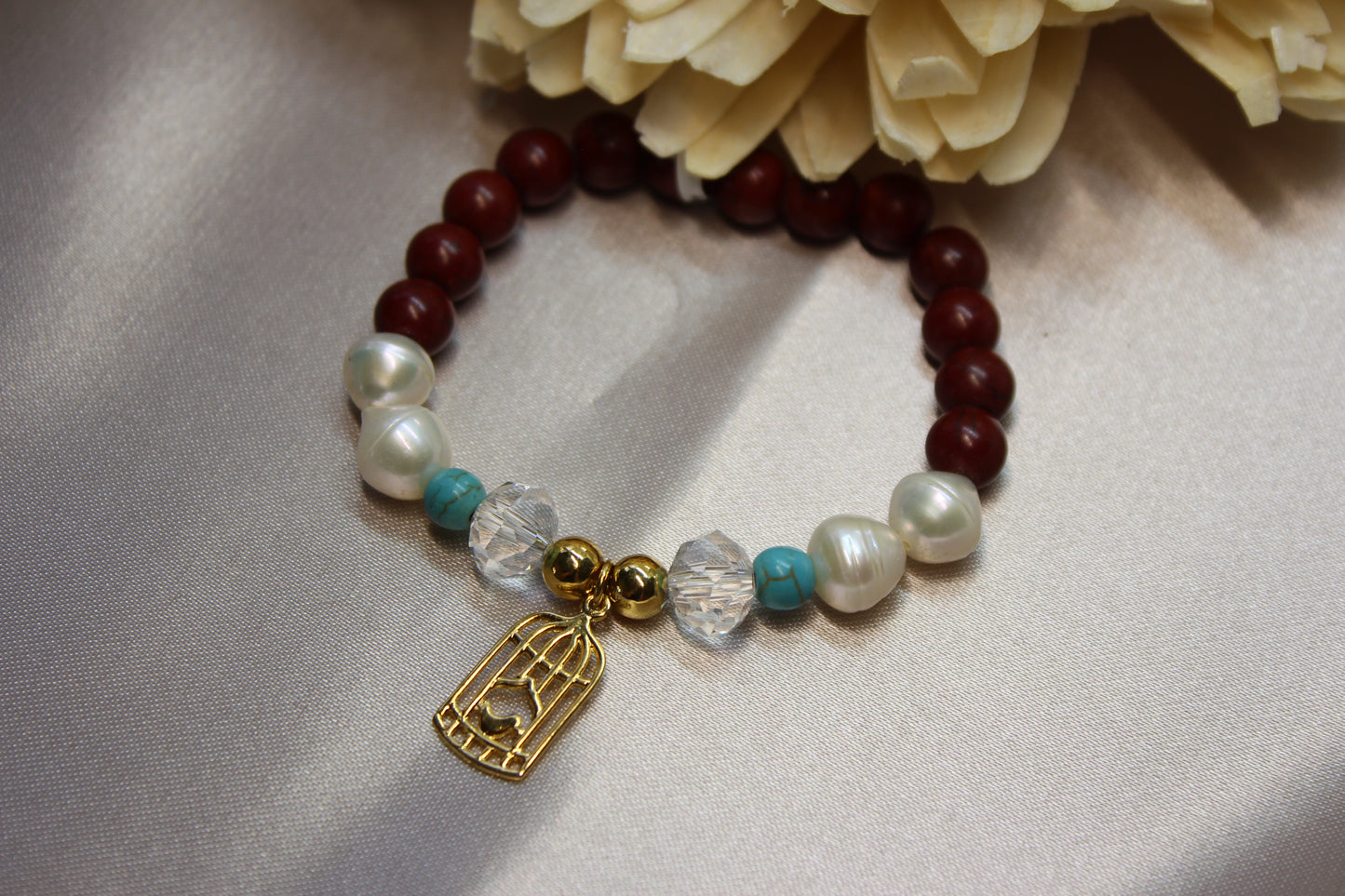Pulsera piedras ave
