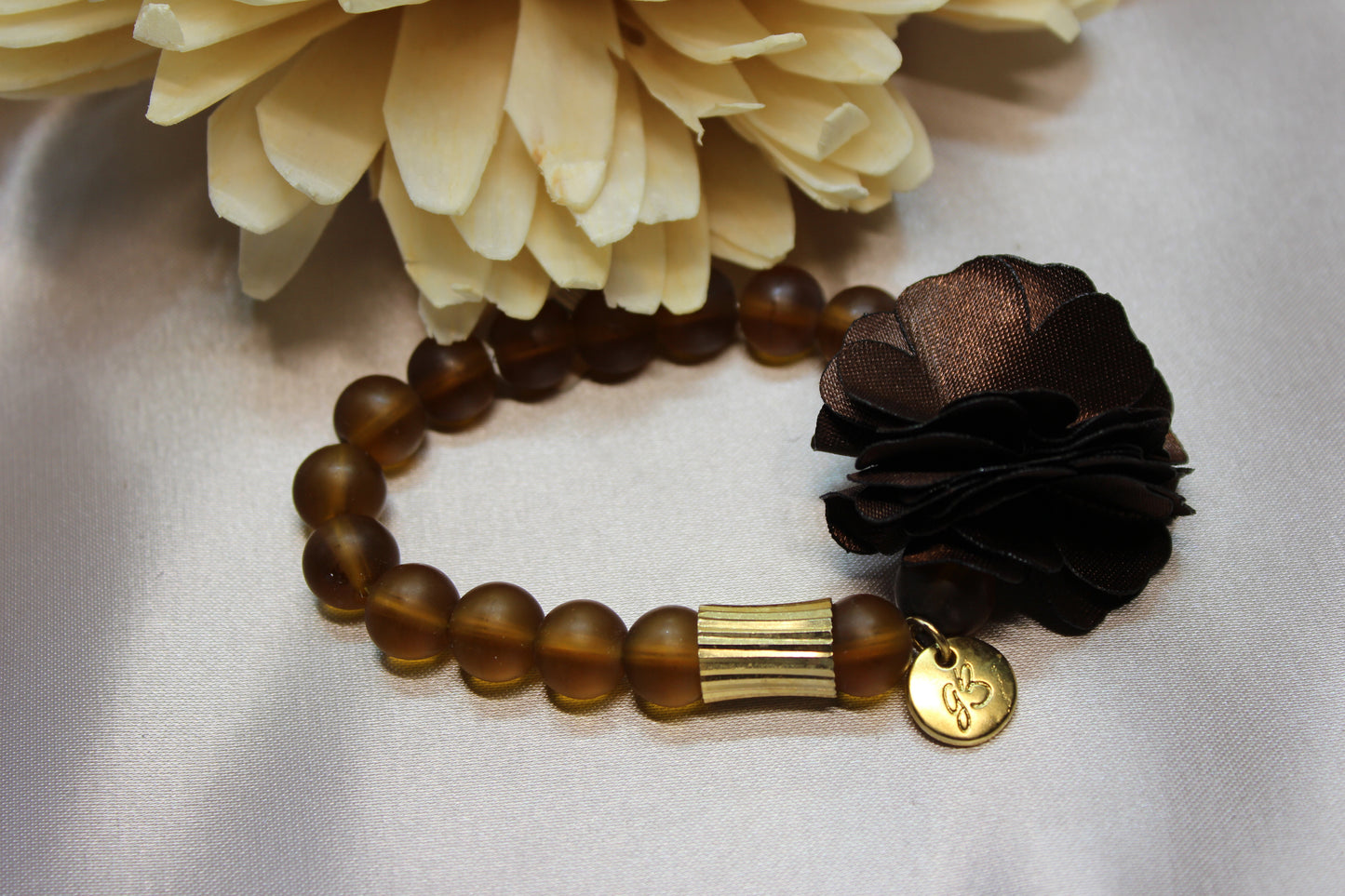 Pulsera Flor textil